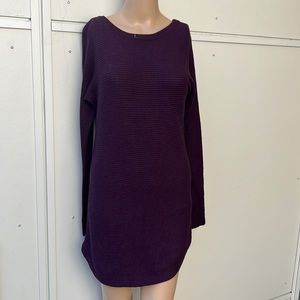 Purple Long Sleeve sweater Dress XS